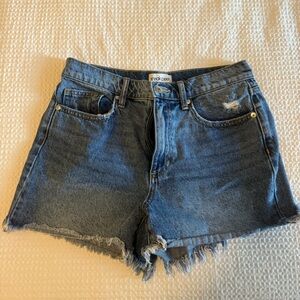 Sneak Peek Distressed Blue Jean Shorts